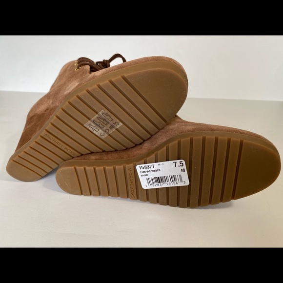 🔥Michael Kors Brown Tamara Lace Up Bootie Suede - Picture 5 of 8